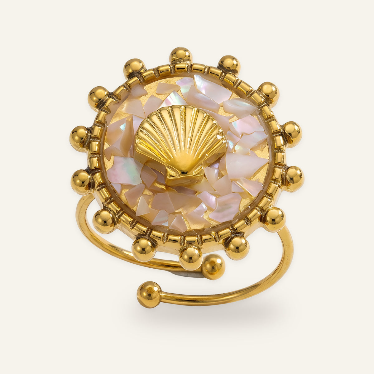 Nerina Shell Open Ring