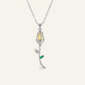 Rosa Petal Pendant Necklace