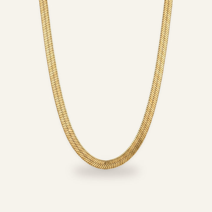 Tessa Herringbone Chain Necklace