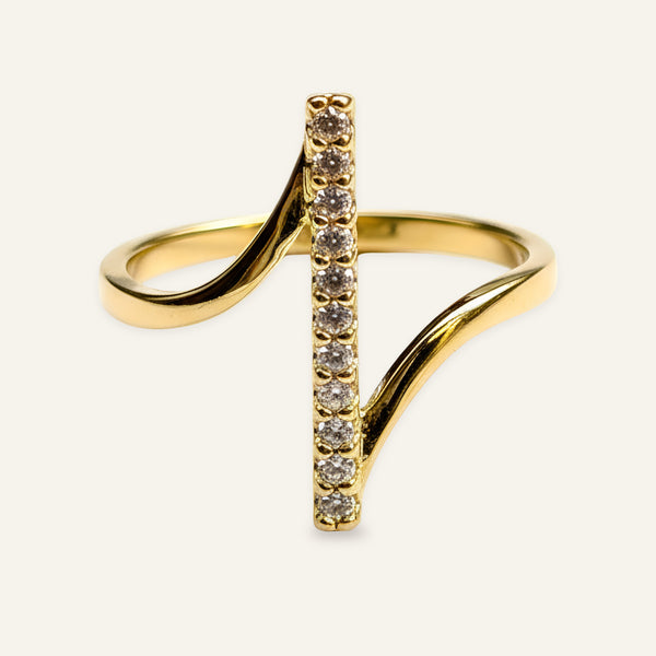 Zia Crystal Arc Ring